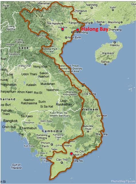 Vietnam Map Halong Bay