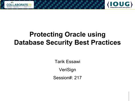 Database Security Best Practices Ppt