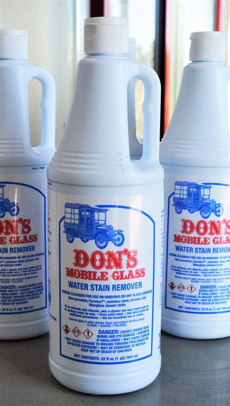 Don’s Mobile Glass Professional Water Stain Remover 6 32oz Bottles Don S Mobile Glass