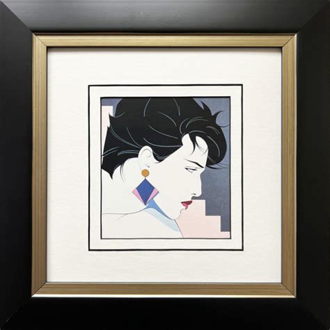 Patrick Nagel Untitled 83 CUSTOM FRAMED Art Deco Print Marlin Art