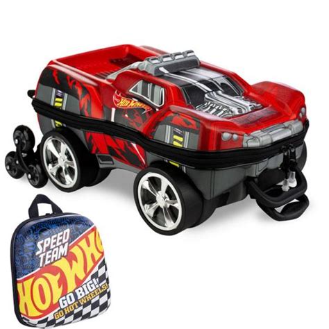 Kit Mochila Rodinhas D Hotwheels Dawgzilla Lancheira Maxtoy Hot Wheels Kit Mochila