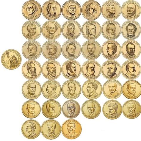 Купить набор монет США серия " Президенты"