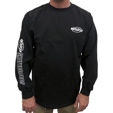 Hosoi Og Hammerhead Mens Long Sleeve T Shirt Blkredwht Select