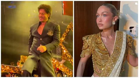 Gigi Hadid Reacts To Shah Rukh Khan S Dance At Nmacc Gala Fans Agree