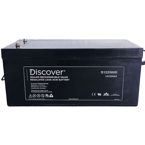 Discover V Ah Deep Cycle Agm Battery D D Solar Batteries