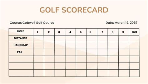 Mini Golf Scorecard in Illustrator, PSD, Word - Download | Template.net