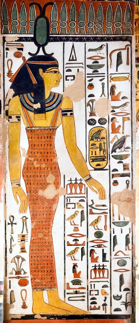 The Egyptian Goddess Neith The Primary Creator Bearing Her War