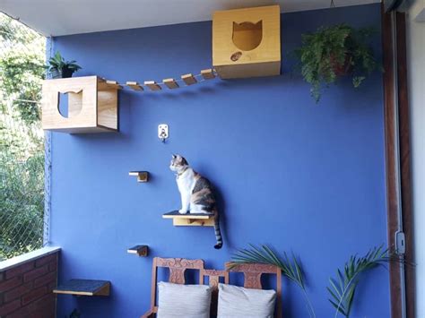 Gatil De Parede Playground De Parede Para Gatos Super Completo