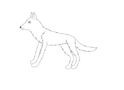 Chibi Wolf Pup Male Lineart By Sierrathecat On Deviantart