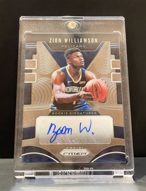 【未使用に近い】zion Williamson 2019 20 Panini Prizm Rookie Auto！！ザイオン・ウィリアムソン