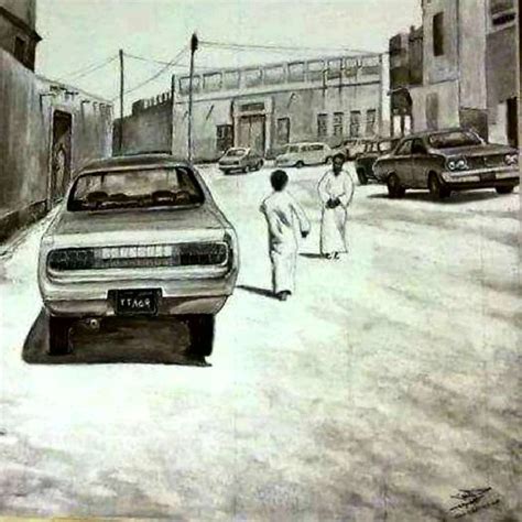 حسن بوجسوم فنان تشكيلي قطري Painting Car