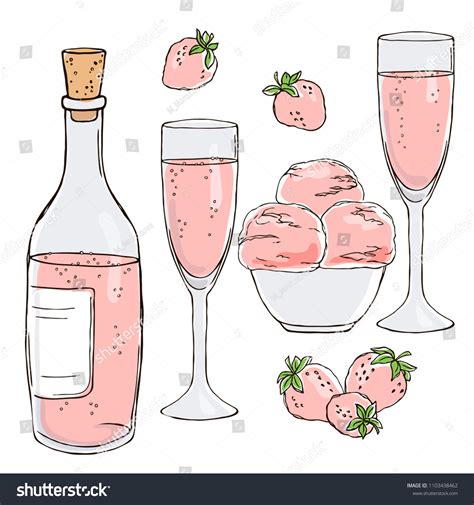 Pink Prosecco Over 156 Royalty Free Licensable Stock Vectors And Vector
