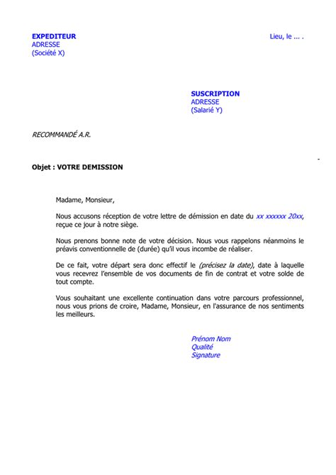 Modèle De Lettre D Accusé De Réception D Un Courrier Exemple De Lettre