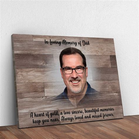 Dad Memorial Frame Sympathy T Loss Of Father Loss Of Dad Etsy In