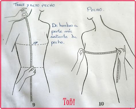 Las Costuricas De Toñi Como Tomar Las Medidas