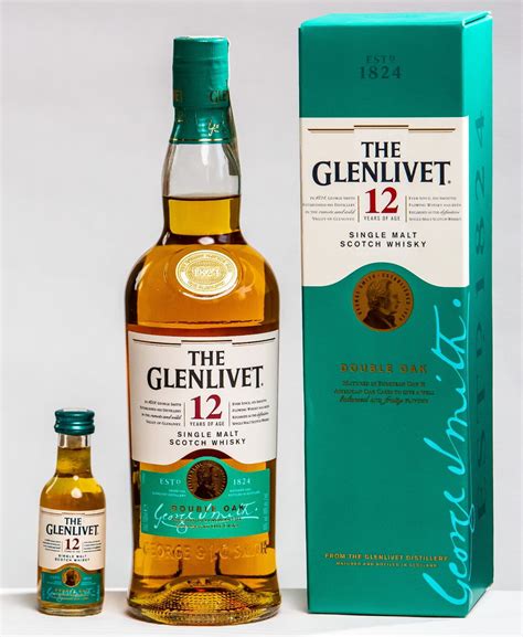 Whisky THE GLENLIVET 12 YO 0,7L / 40% + THE GLENLIVET 12 YO 0,05L / 40% ...
