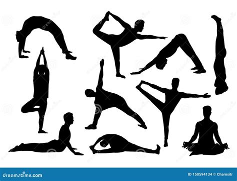 Yoga Silhouette Stock Image | CartoonDealer.com #26298601