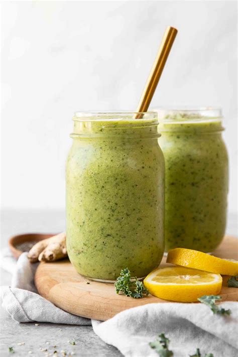 The BEST Green Apple Detox Smoothie Jar Of Lemons