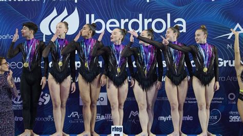 Gimnasia rítmica triple medalla en casa