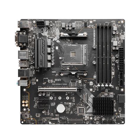 Msi Pro B550m P Gen3 Amd B550 Chipset Socket Am4 Motherboard Pro B550m P Gen3 Novatech