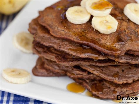 Chocolate Banana Protein Pancakes Recipe Dr Axe