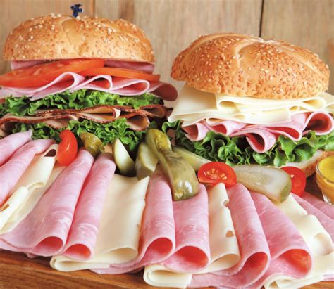 Ham and Cheese Sandwiches with Deli Meats - Prepared Food Photos, Inc.