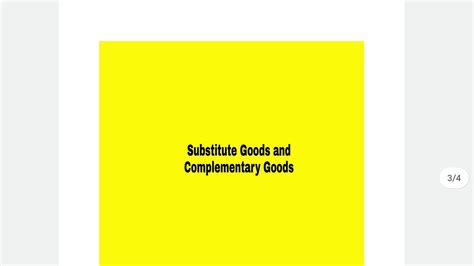 Substitute Goods And Complementary Goods YouTube