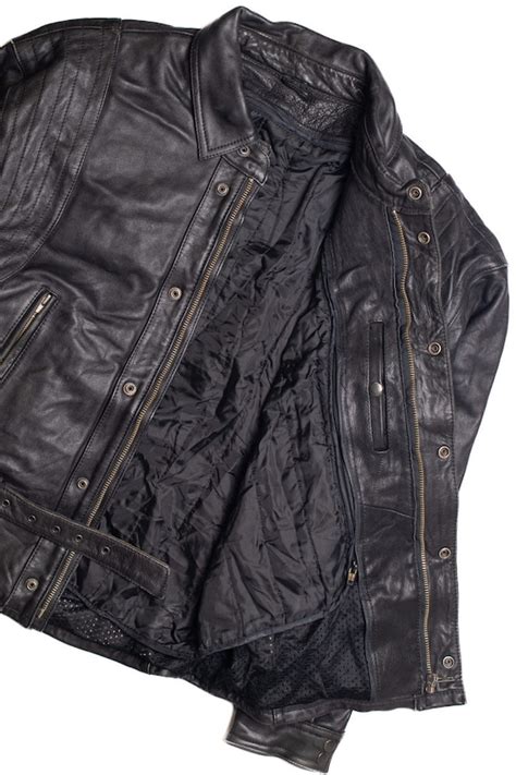 echtes leder motorcycle jacket gem