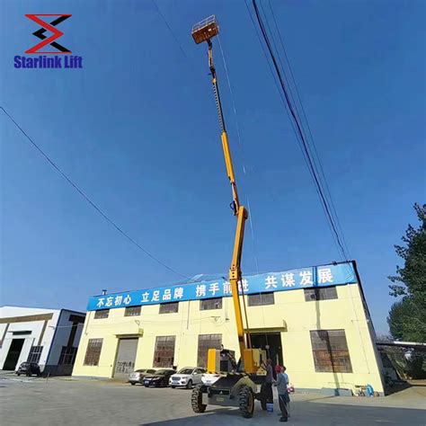 10 20m 250kg Aerial Work Hydraulic Self Propelled Articulated Boom Lift