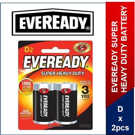 Eveready Super Heavy Duty D Battery Shopee Singapore