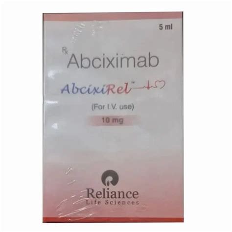 Abcixirel 10 Mg Abciximab Injection 5 Ml Prescription At Rs 8100 Vial