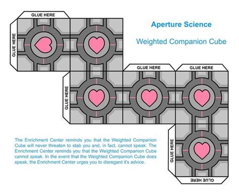 3easy Companion Cube Papercraft Theplainofdeadcities