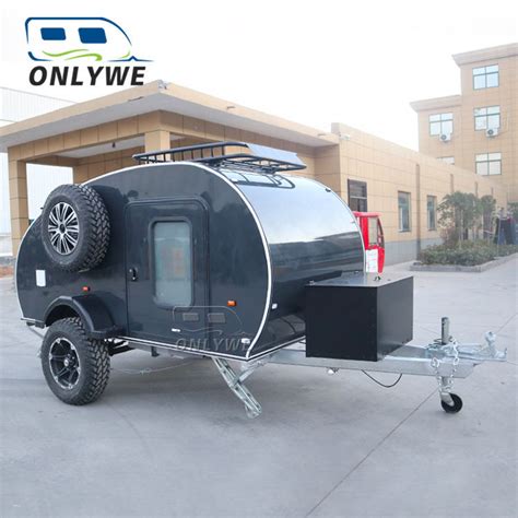 Onlywe Small Car House Off Road Camping Teardrop Travel Trailer Caravan