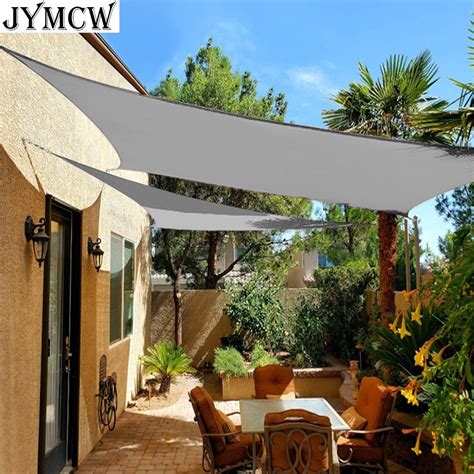 Outdoor Shade Sail Waterproof And Uv Resistant 300d Polyester Awning Sun Awning For Patios