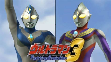 PS2 Ultraman Fighting Evolution 3 Ultraman Dyna Vs Ultraman Tiga