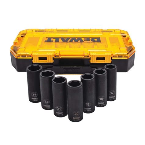 Dewalt In Drive Metric Impact Socket Set Piece Dwmt The