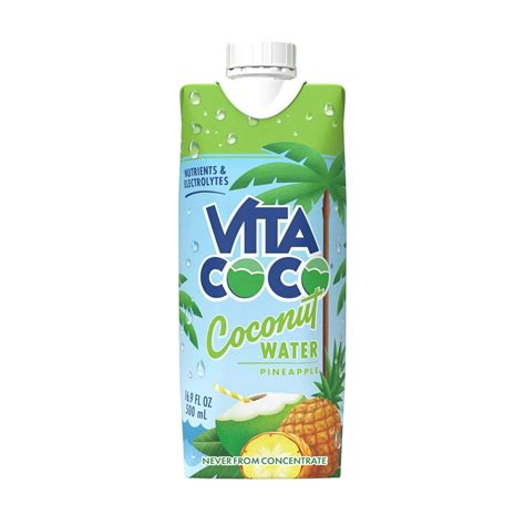 Vita Coco Coconut Water Pineapple 16 9 Fl Oz Tetra