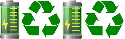 Battery Recycle Clipart Image