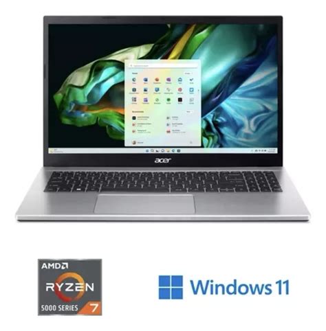 Notebook Acer Aspire 3 15 6 Amd Ryzen 7 5700u 16gb De Ram 512gb Ssd Windows 11 Home 1 135 999