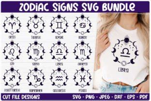 Zodiac Signs Svg Bundle Astrology Svg Graphic By Tatistudio