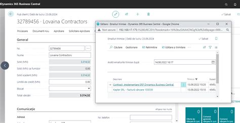 Trimitere E Mailuri Din Business Central