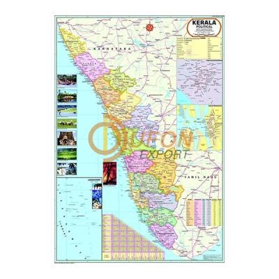 Kerala Political Map Chart Manufacturers Suppliers And Exporters In India