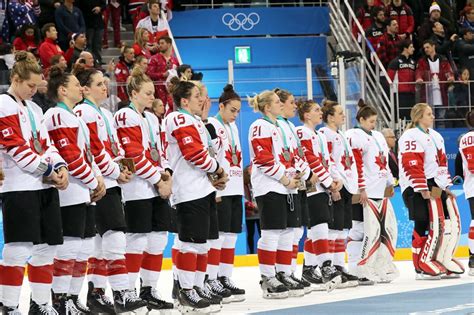 Canadian Hockey Player Immediately Removes Silver Medal After Loss