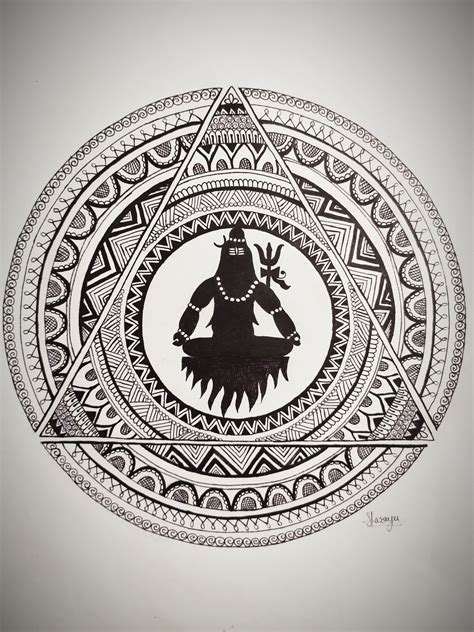 Lord Shiva Mandala Art Mandala Art Lesson Mandala Art 53 OFF