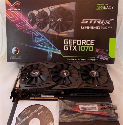 Grafická Karta Asus Rog Strix Gaming Geforce Gtx 1070 Oc Directcu Iii Aukro