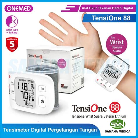 Jual Tensimeter Wrist Digital TensiOne 88 Pergelangan Tangan ONEMED