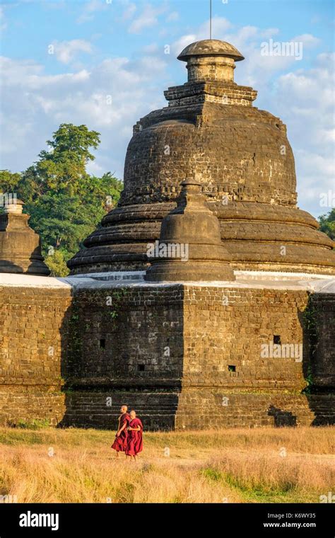 Myanmar Burma Rakhine State Or Arakan State Archeological Site Of