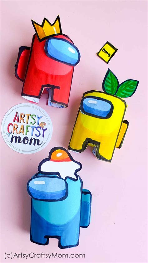 Diy Among Us Craft Using Cardboard Rolls Artsy Craftsy Mom