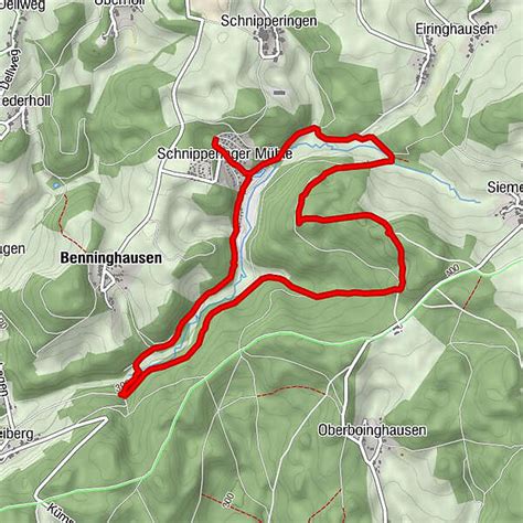 Rund um Schnipperinger Mühle BERGFEX Wanderung Tour Nordrhein