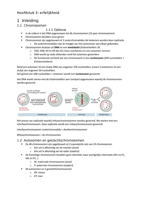 Samenvatting Pathologie 2 Hoofdstuk 3 Hoofdstuk 3 Erfelijkheid 1